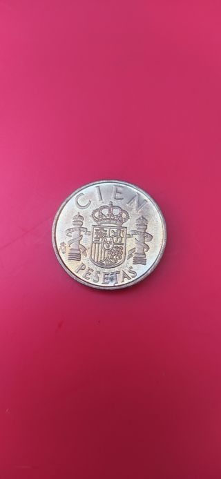 Monedas 100 pesetas,años 1983,1985,1989,1993,2001.