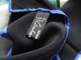 Foulard vintage Crepe di Chiné Seta