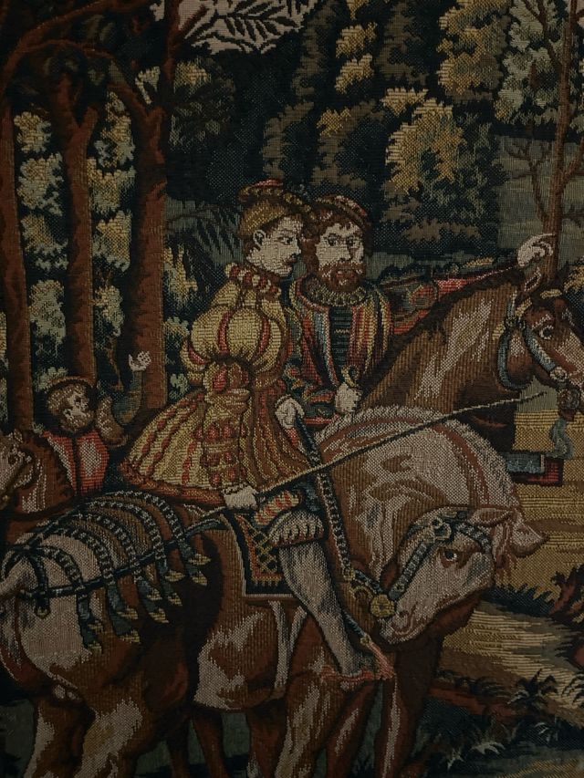 Tapiz hecho a mano : La caza Real