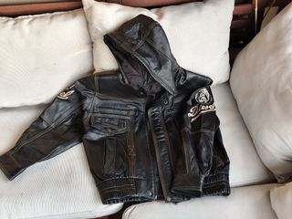Cazadora de cuero niño Marca Diesel talla 8-10años