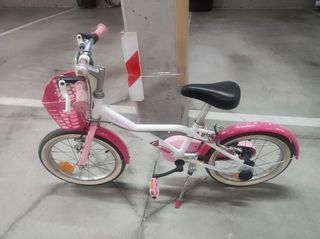 Bicicleta infantil niña Btwin 16"