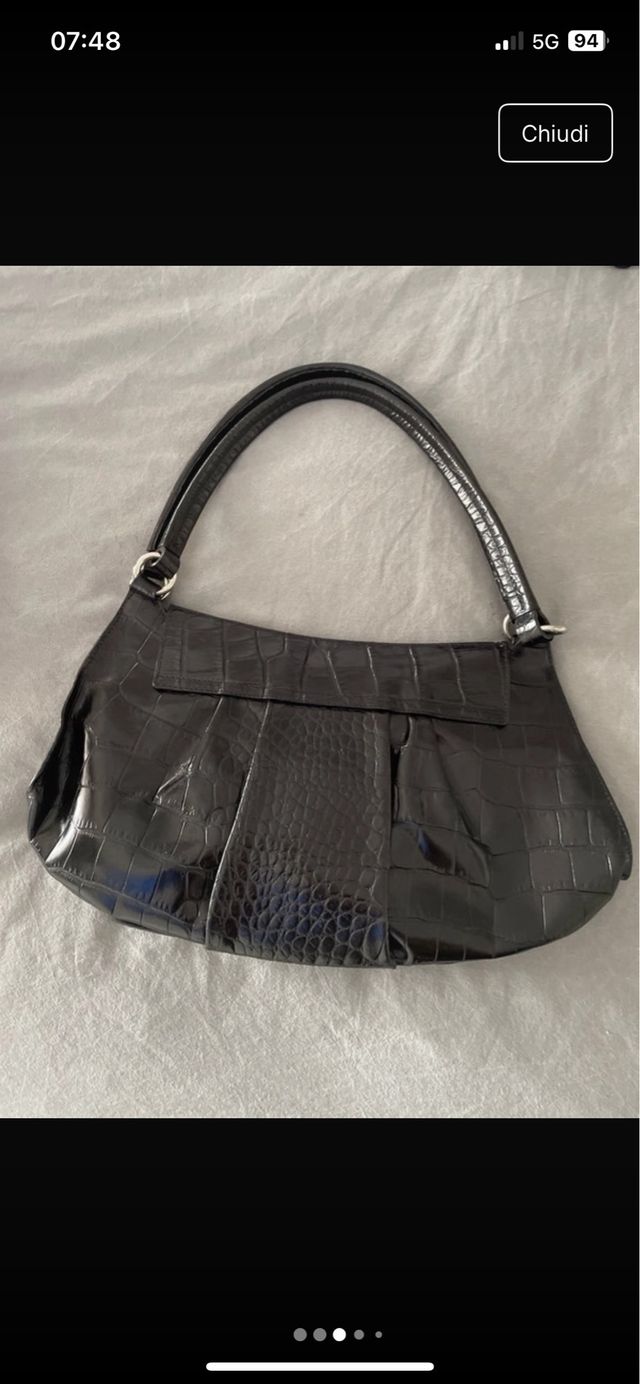 Borsa pelle effetto coccodrillo furla