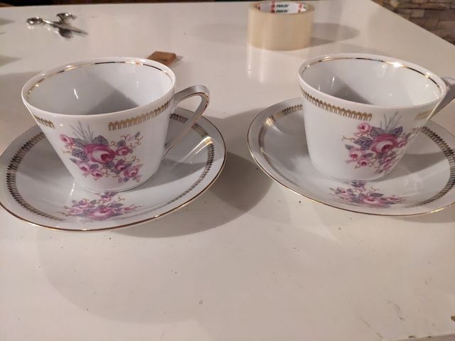 Coppia di tazze da thè