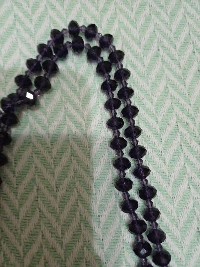 Collana in cristalli bordeaux