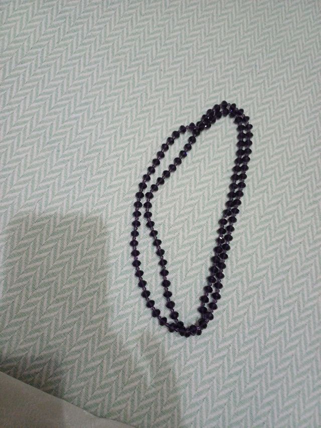 Collana in cristalli bordeaux