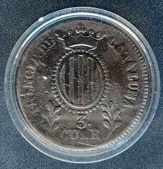 3 Cuartos 1841 (Principado de Cataluña)