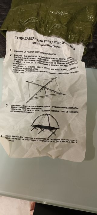 Tenda zanzariera per lettino