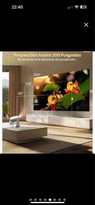 Proyector Portátil Recargable K199 4K