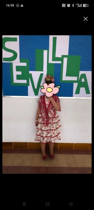 Traje flamenca niña
