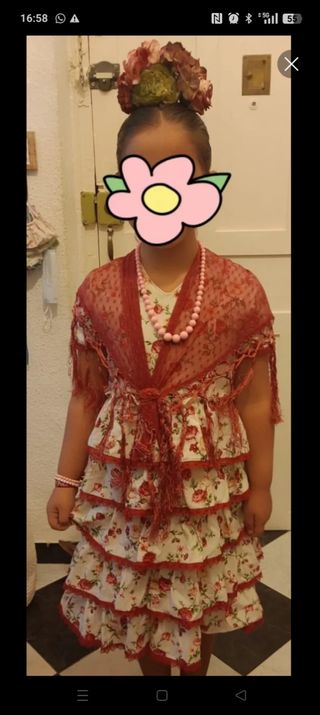 Traje flamenca niña