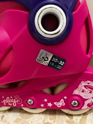 Patines Línea Niños Oxelo Play 3 Rosa talla 30/32