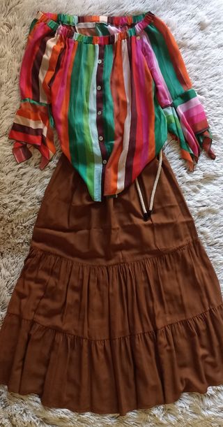 Blusa multicolor Rinascimiento