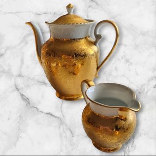 Servizio Da Caffè Placcato in Oro anni50