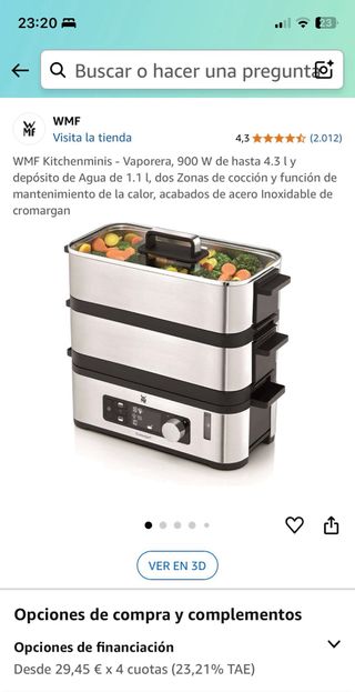 Vaporera arroz al vapor etc