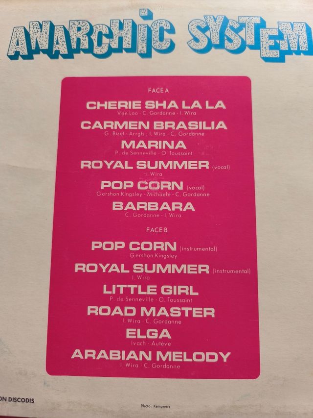 Anarchic System, Cherie Sha La La. 1974 Lp