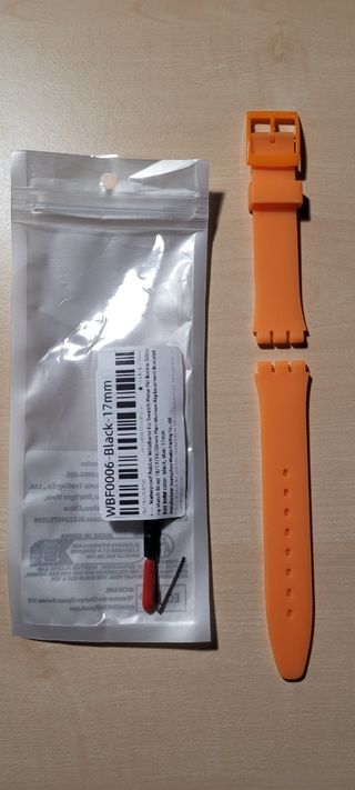 Correa silicona 17 mm para Swatch