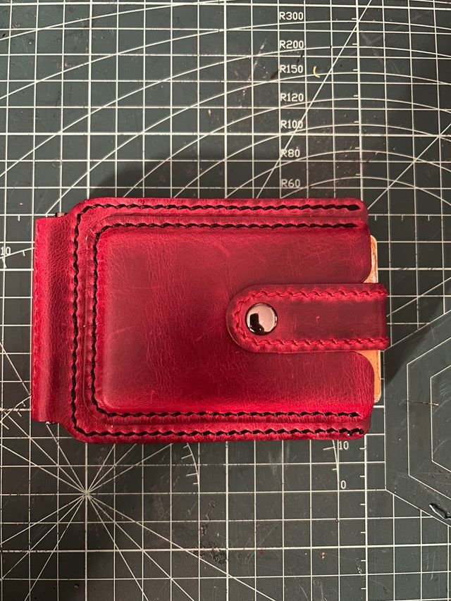 Cartera billetera artesanal cuero