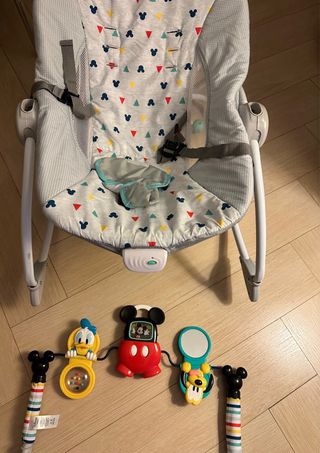 Hamaca balancín bebe Mickey Mouse