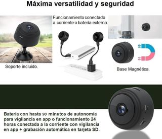 eCorvus Mini câmara de espionagem sem cabos WiFi