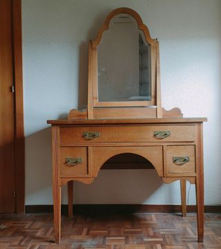 Tocador Art Decó de madera