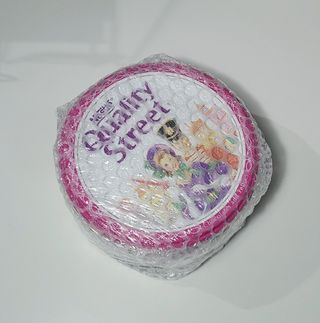 Caja metálica antigua de galletas