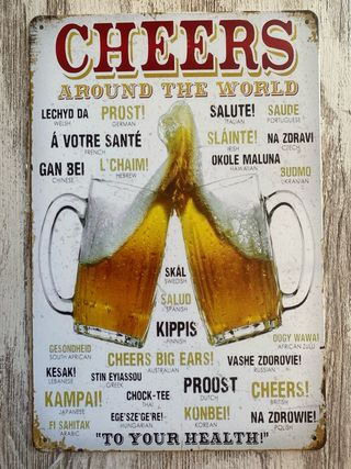 Cartel cerveza cheers