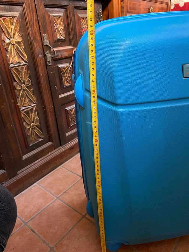 Valigia trolley azzurra Enrico coveri coveri world