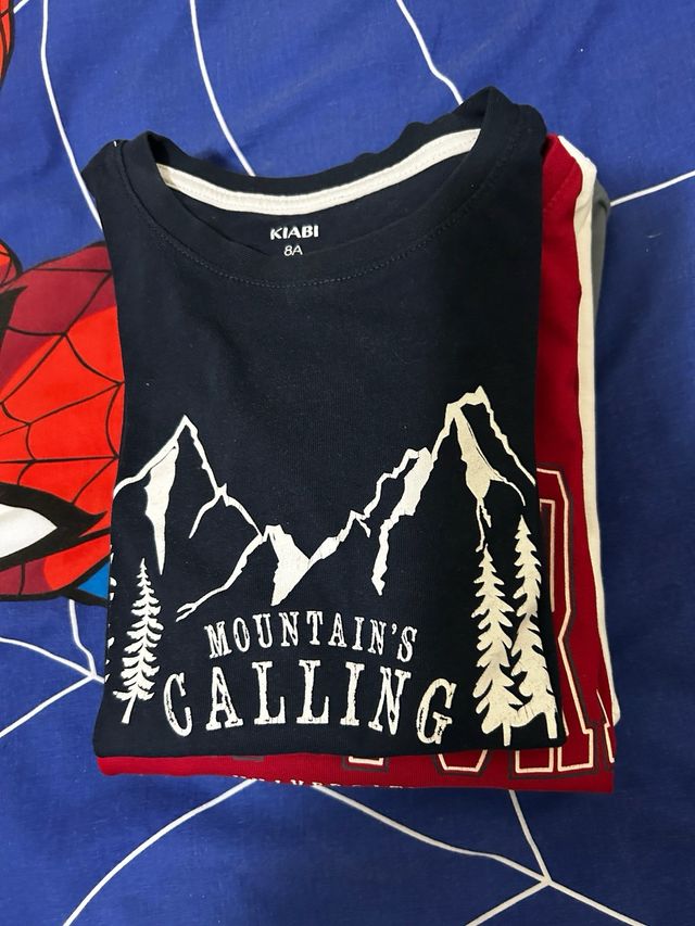 Lote 5 camisetas kiabi. Talla 8