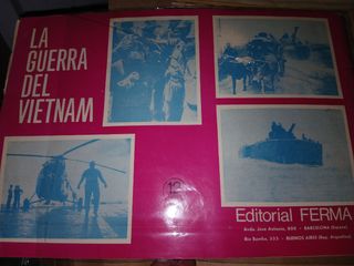 Antiguo ALBUM MILITAR  GUERRA VIETNAM USA CROMOS