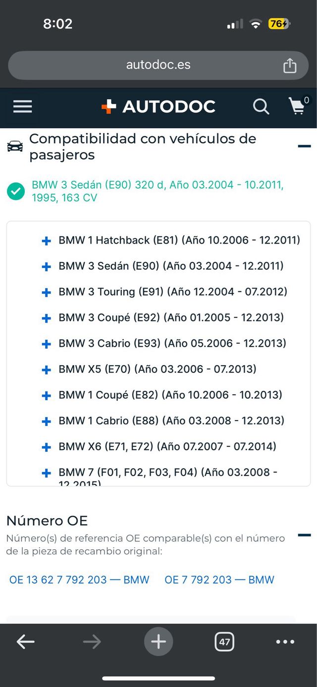 Sensor temperatura aire de admision/carga