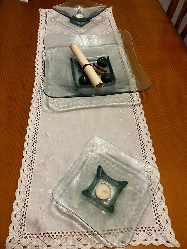 Centro de mesa cristal