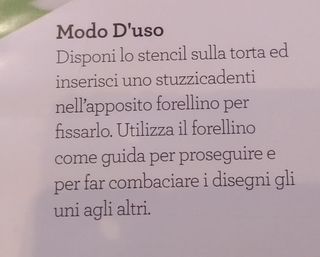 Stencil natura per torte