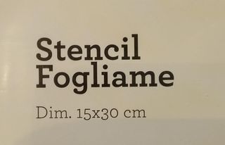 Stencil fogliame per decorare torte
