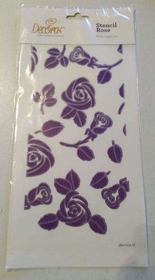 Stencil rose per decorare torte 