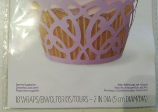 18 wrappers merletto per cupcake 