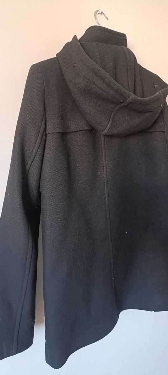 Abrigo paño negro M
