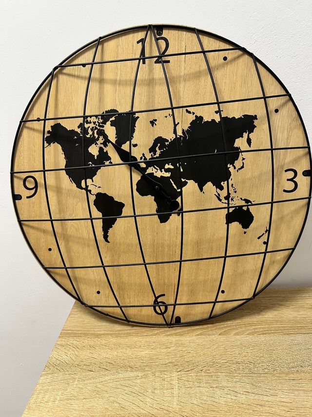 Reloj mundo decorativo
