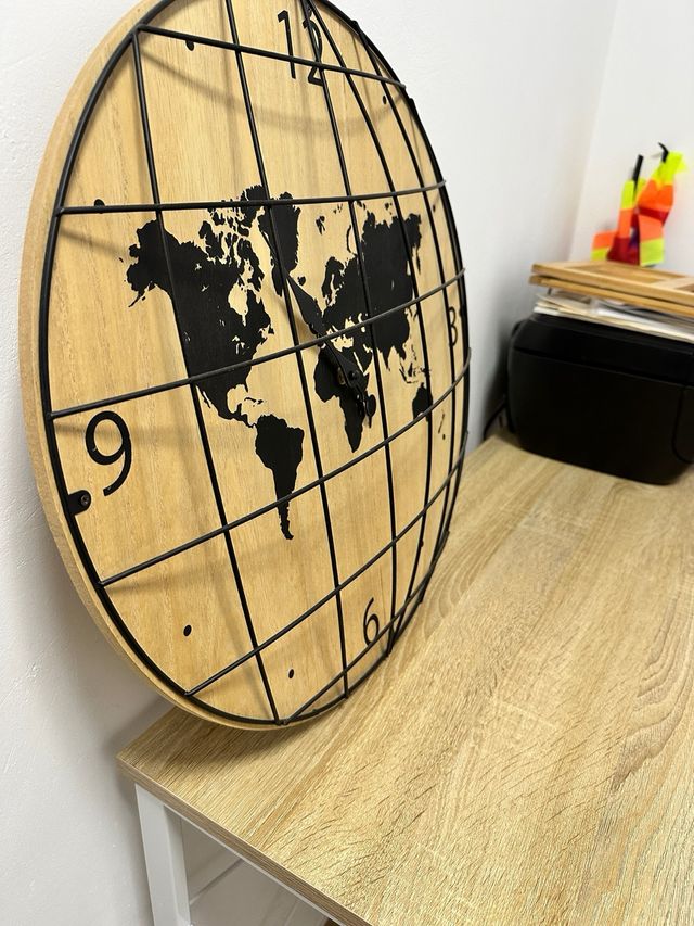 Reloj mundo decorativo
