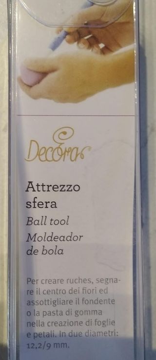 Attrezzo sfera per decorazione torte 