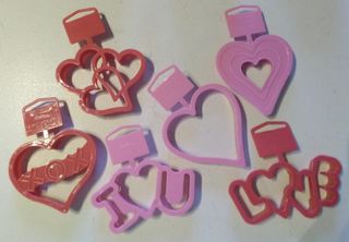 6 taglia biscotti love cuore