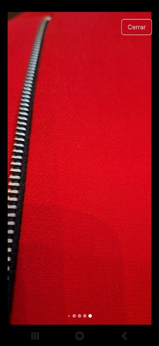 Abrigo chaqueta fiesta coctel Zara talla M rojo