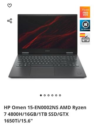 Portatil HP Omen 15 Ryzen 7