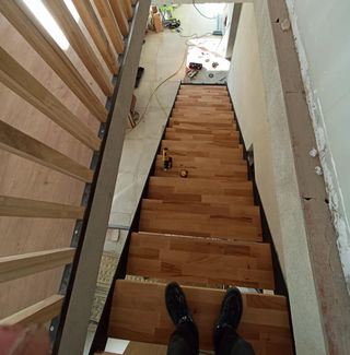 Escalera de Hierro y Madera