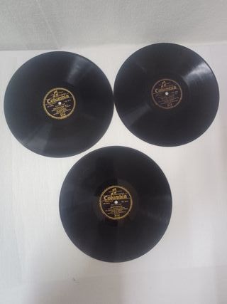 3 DISCHI 78 GIRI X GRAMMOFONO FRANCO RICCI TITOLI 