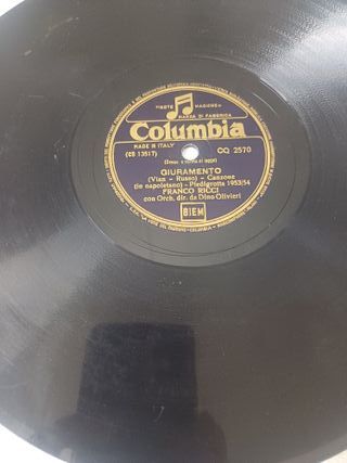 3 DISCHI 78 GIRI X GRAMMOFONO FRANCO RICCI TITOLI 