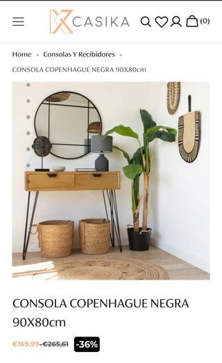 Mueble consola recepción