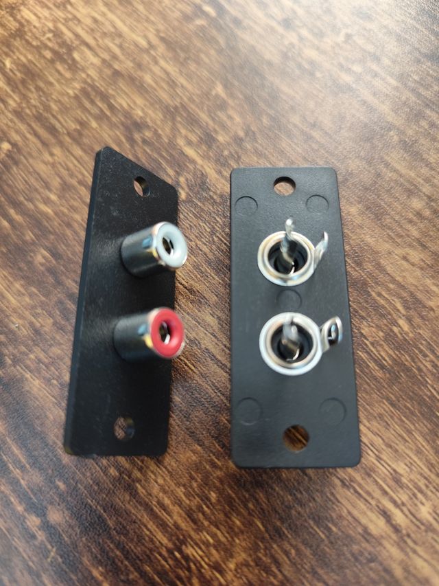 Conectores RCA hembras de dos vias