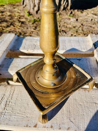 REBAJADO! CANDELABRO DE BRONCE DE ORIGEN VASCO