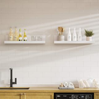 LOFTPLUS Baldas Pared Sin Agujeros Juego de 4.