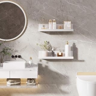 LOFTPLUS Baldas Pared Sin Agujeros Juego de 4.